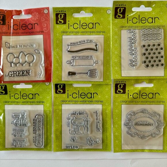 Clear rubber stamps Lot of 31 Various Styles New Sealed and Stamping Blocks - Picture 4 of 8